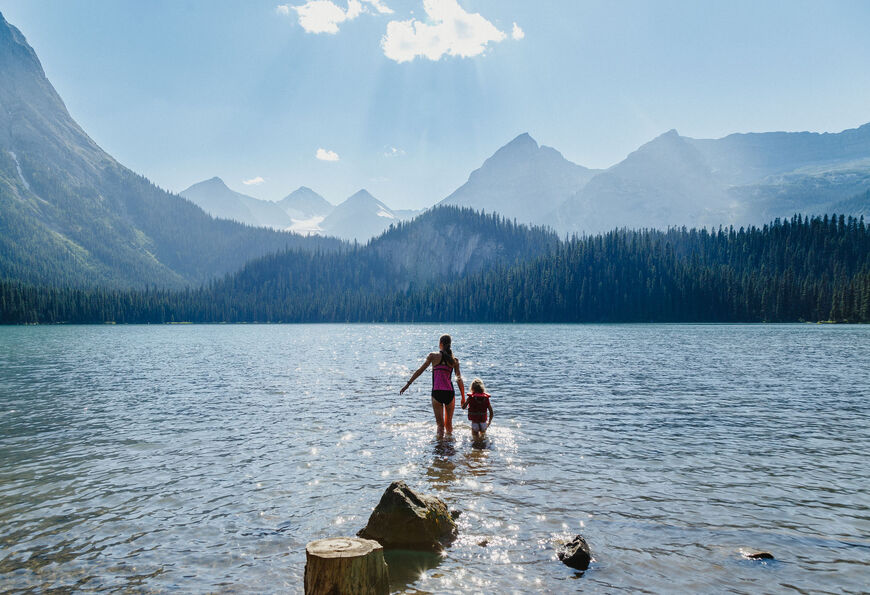 Elk Valley lake activities near Brooks Creek Ranch