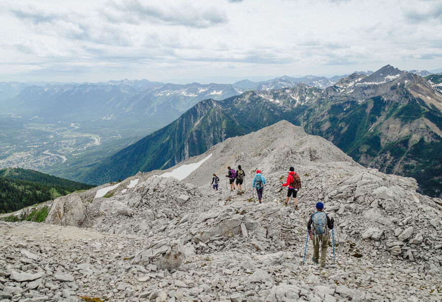 Hiking near Fernie British Columbia during a Brooks Creek Ranch stay