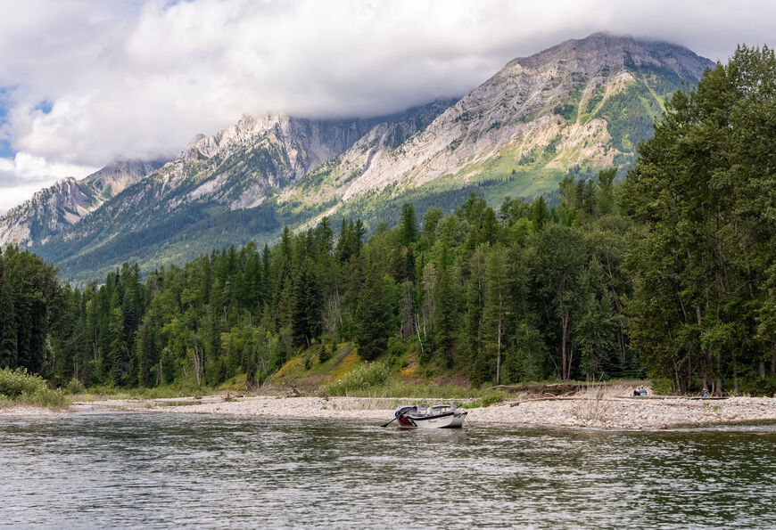 Elk River fly fishing near Brooks Creek Ranch